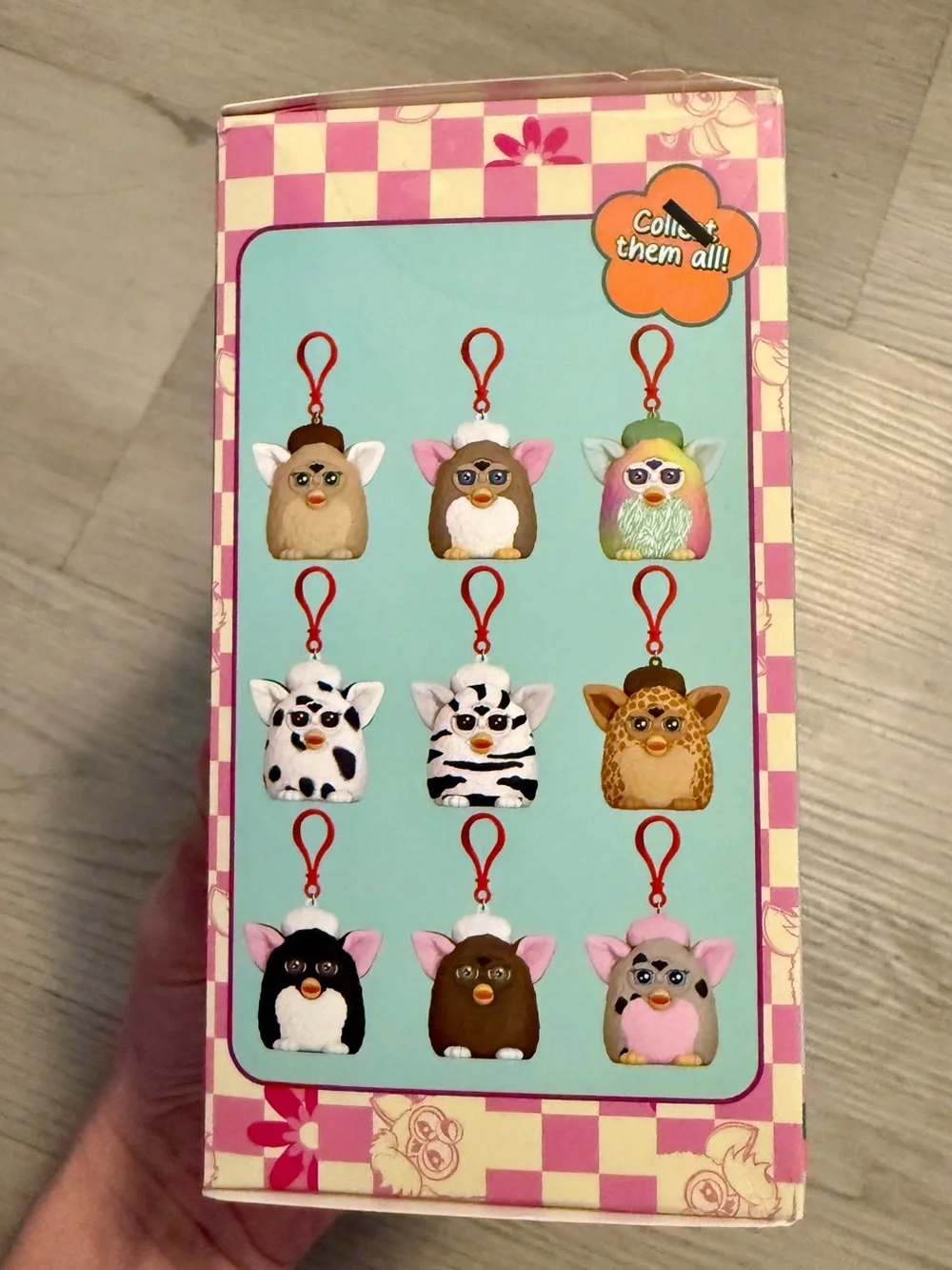 Furby Flocked Blind Bag Figural Bag Clip Collectible Keychain Mystery Figure NEW
